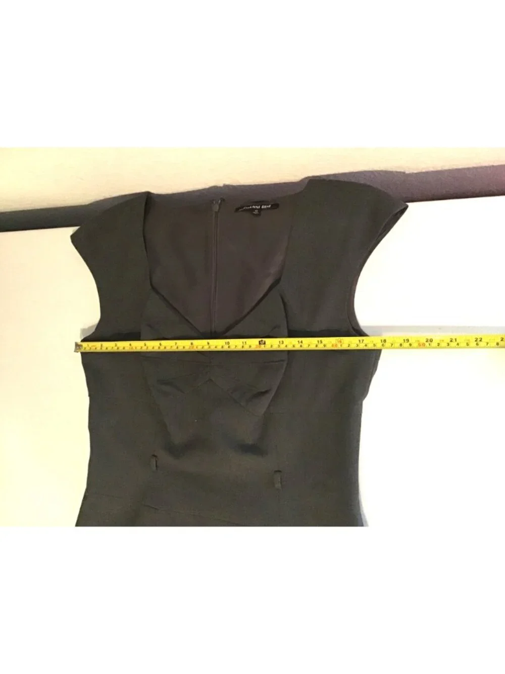GIANNI BINI- WOMENS GREY BACK ZIP-UP CLOSURE MIDI DRESS SIZR 10 Missing belt. - Picture 4 of 5